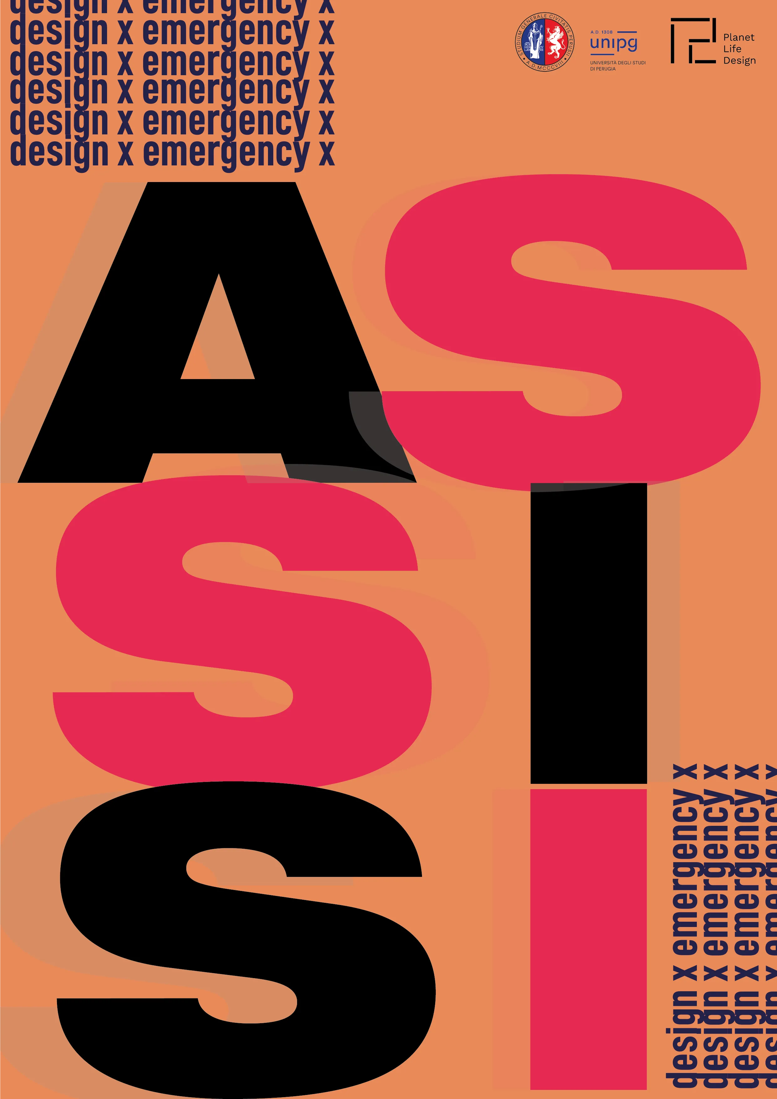 Immagine di copertina per Opere provvisionali - Poster tipografico sul Design for Emergency ad Assisi.