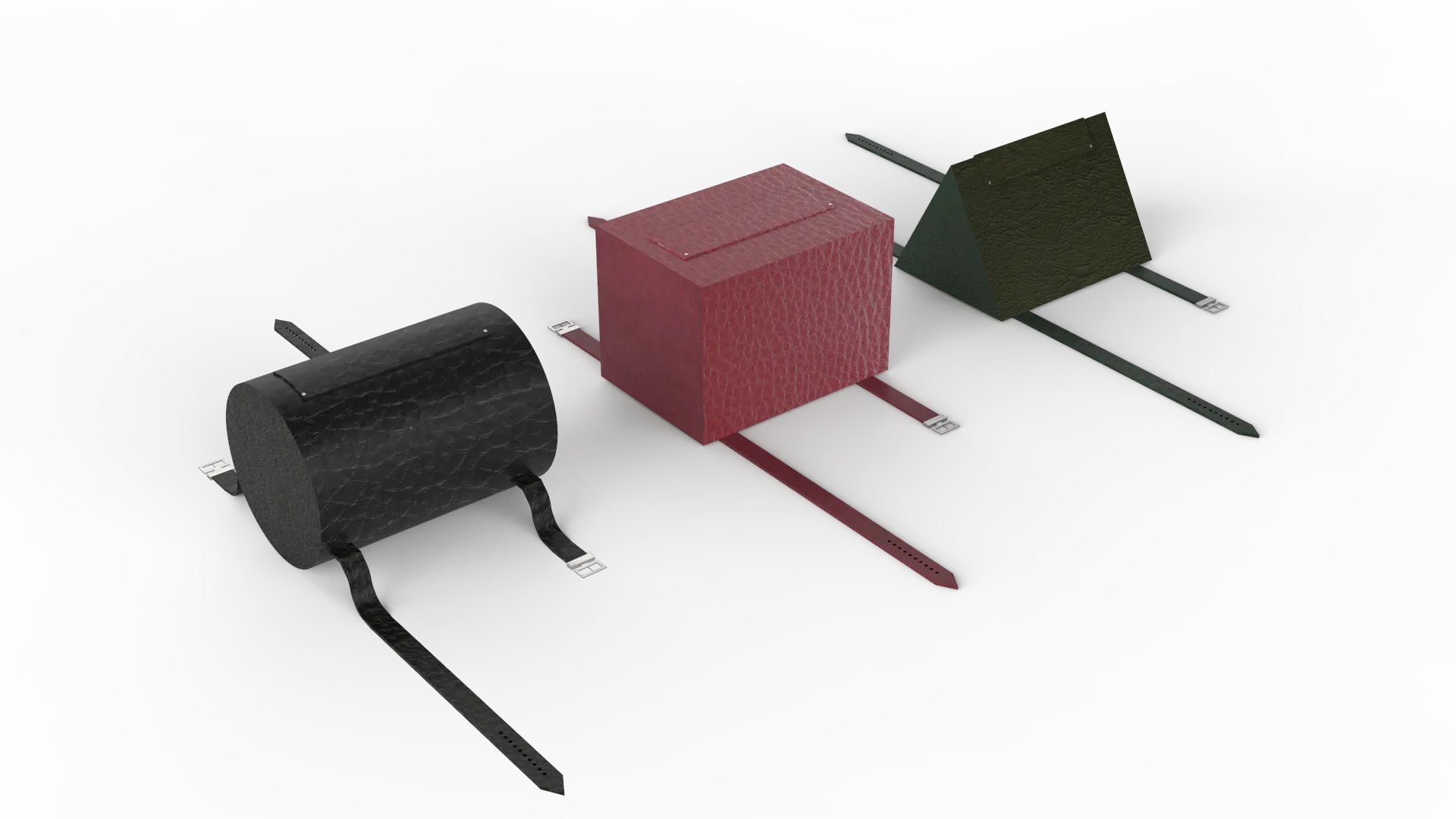 Vista ampia 1 di Openlab - Render delle borse della linea Geometry.