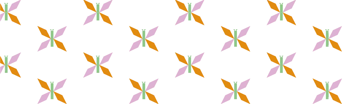 Vista ampia 1 di Safegram - Pattern a forma di farfalla.